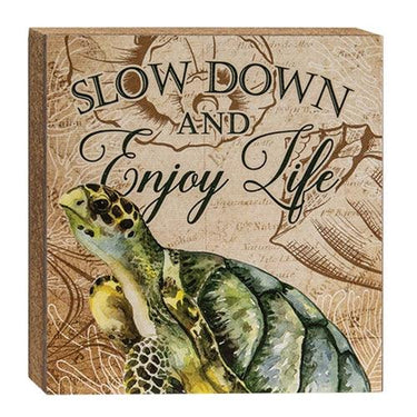 Turtle Wisdom Square Block 3 Asstd - The Fox Decor